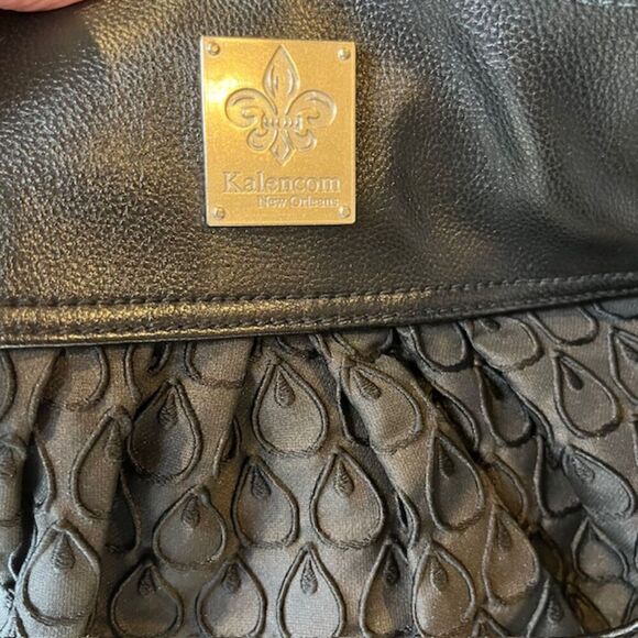 NWOT Kalencom On The Wild Side Bag in Peacock Feather with Accessories Black - Picture 5 of 12
